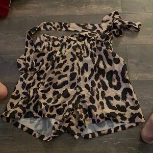 shein Shorts With Tie